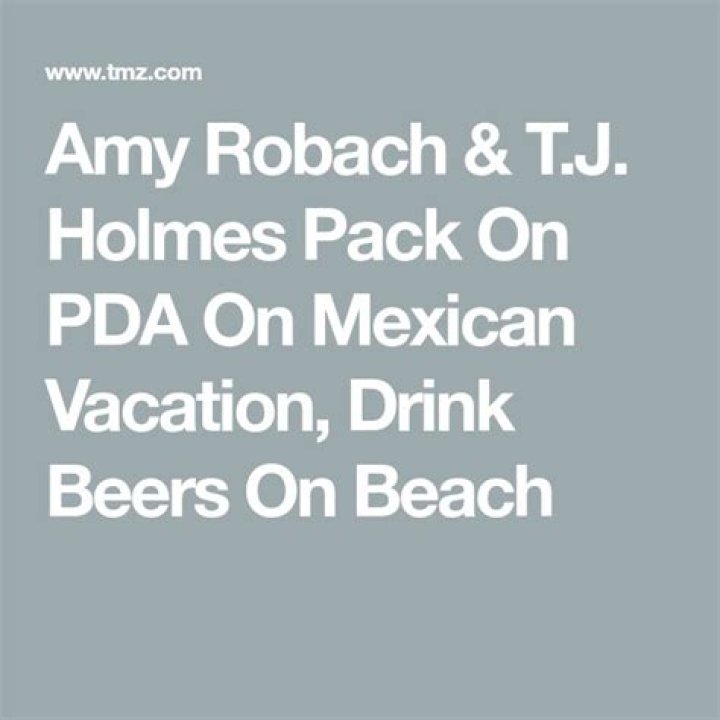Amy Robach & T.J. Holmes Pack On PDA On Mexican Vacation, Drink Beers